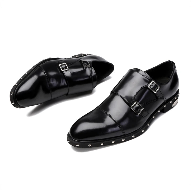 Monk Strapped Studded Oxfords | Loafer King