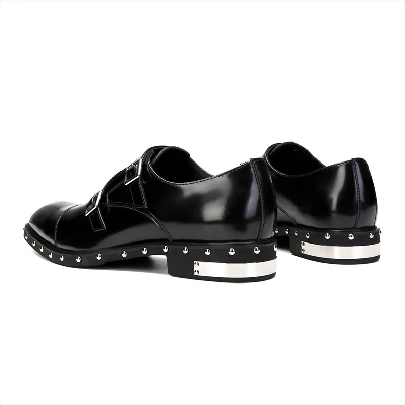 Monk Strapped Studded Oxfords | Loafer King