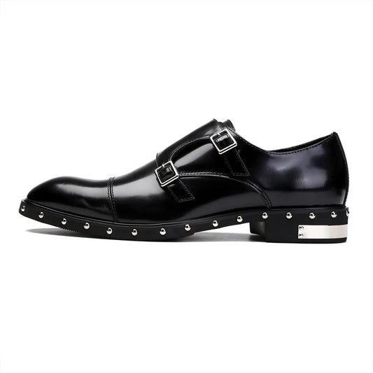 Monk Strapped Studded Oxfords | Loafer King
