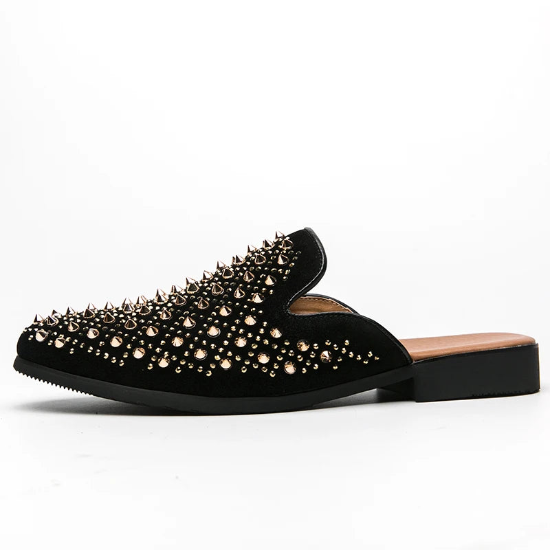 Spiked Luxe Mule Loafer