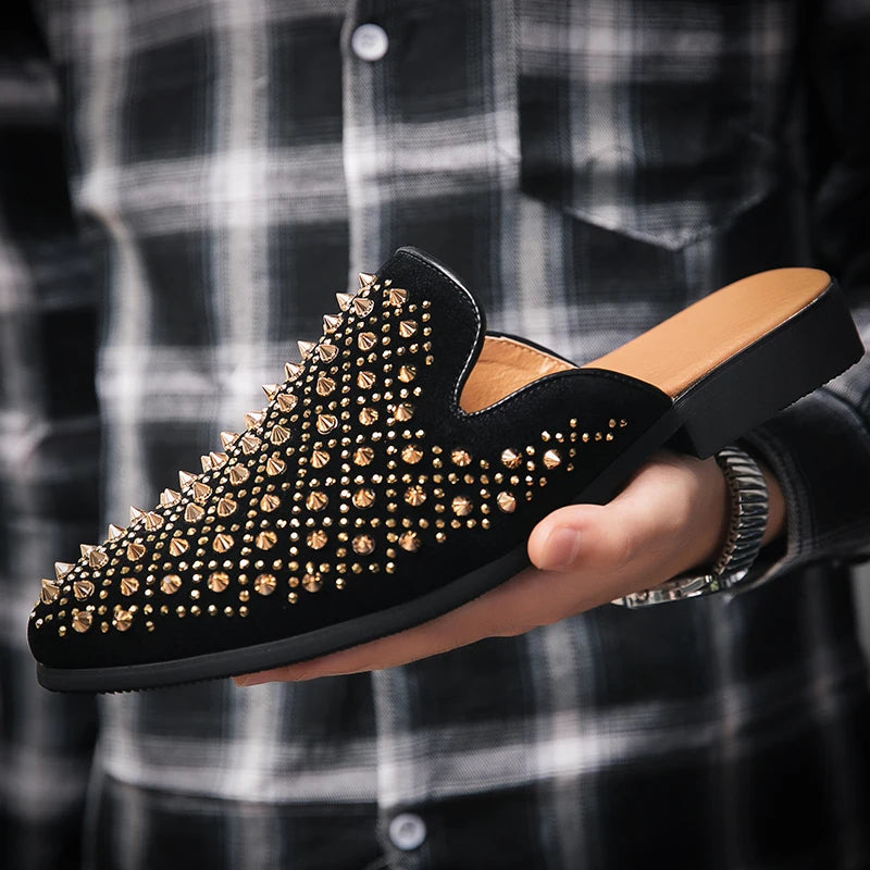 Spiked Luxe Mule Loafer