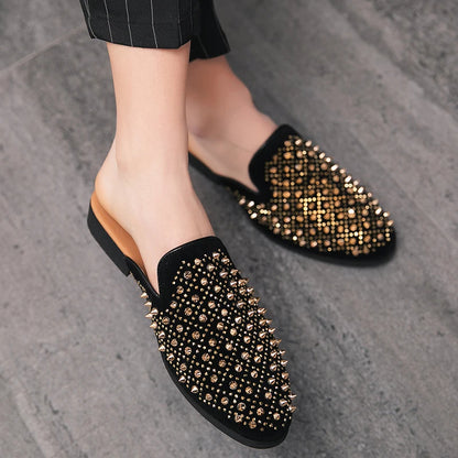 Spiked Luxe Mule Loafer