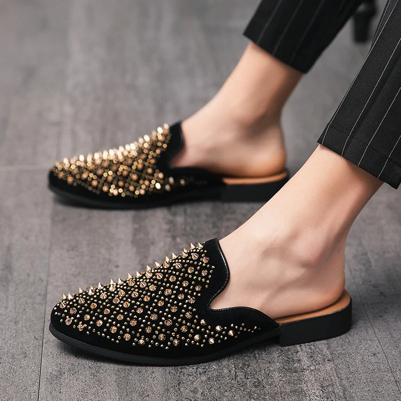 Spiked Luxe Mule Loafer