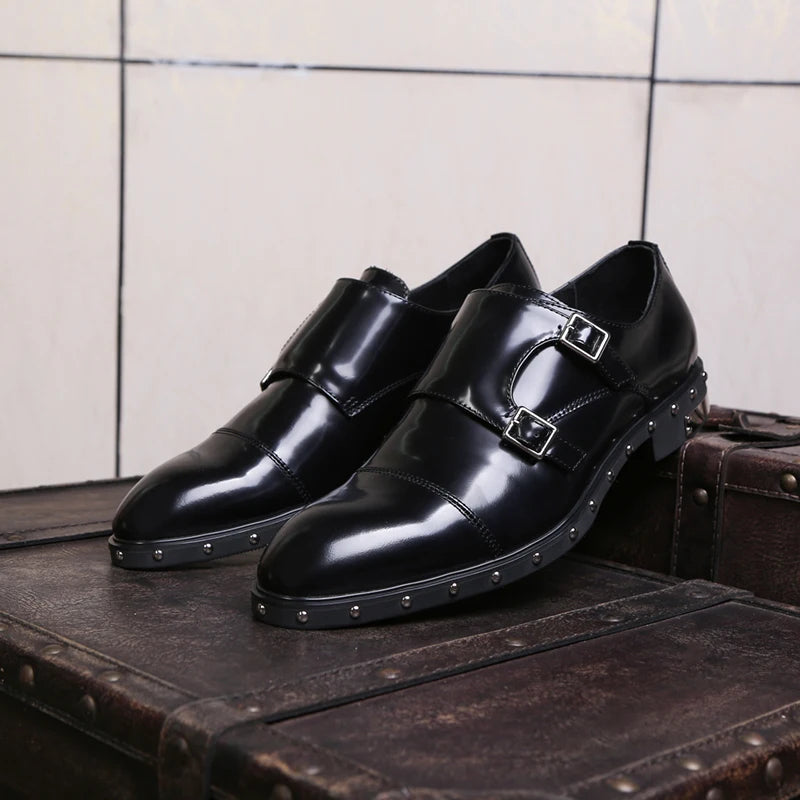 Monk Strapped Studded Oxfords | Loafer King