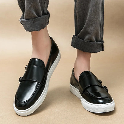 Product photo of a Unisex Monk Strap Loafers in Black