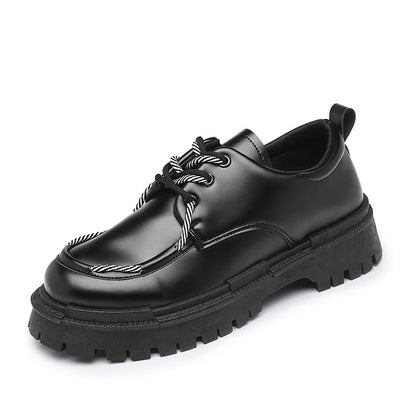 Lace-Up Derby Leather Shoes